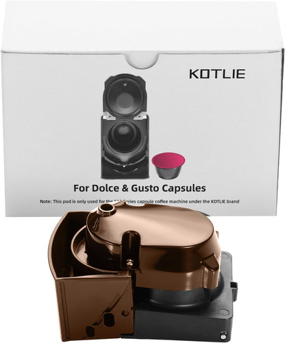 KOTLIE Coffee Pod Capsule Coffee Machine Accessory for Dolce Gusto（Brown）