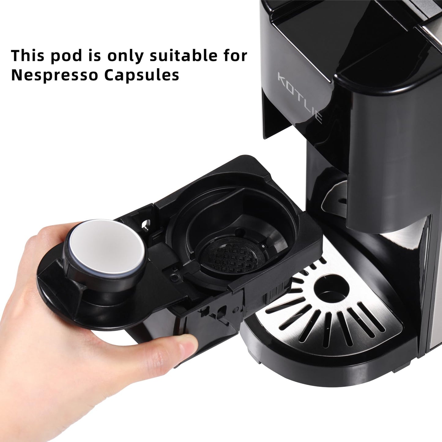 KOTLIE Coffee Pod Multi Capsule Coffee Machine Accessories for nespresso（Black）