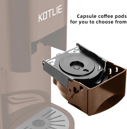 KOTLIE Coffee Pod Capsule Coffee Machine Accessory for Dolce Gusto（Brown）