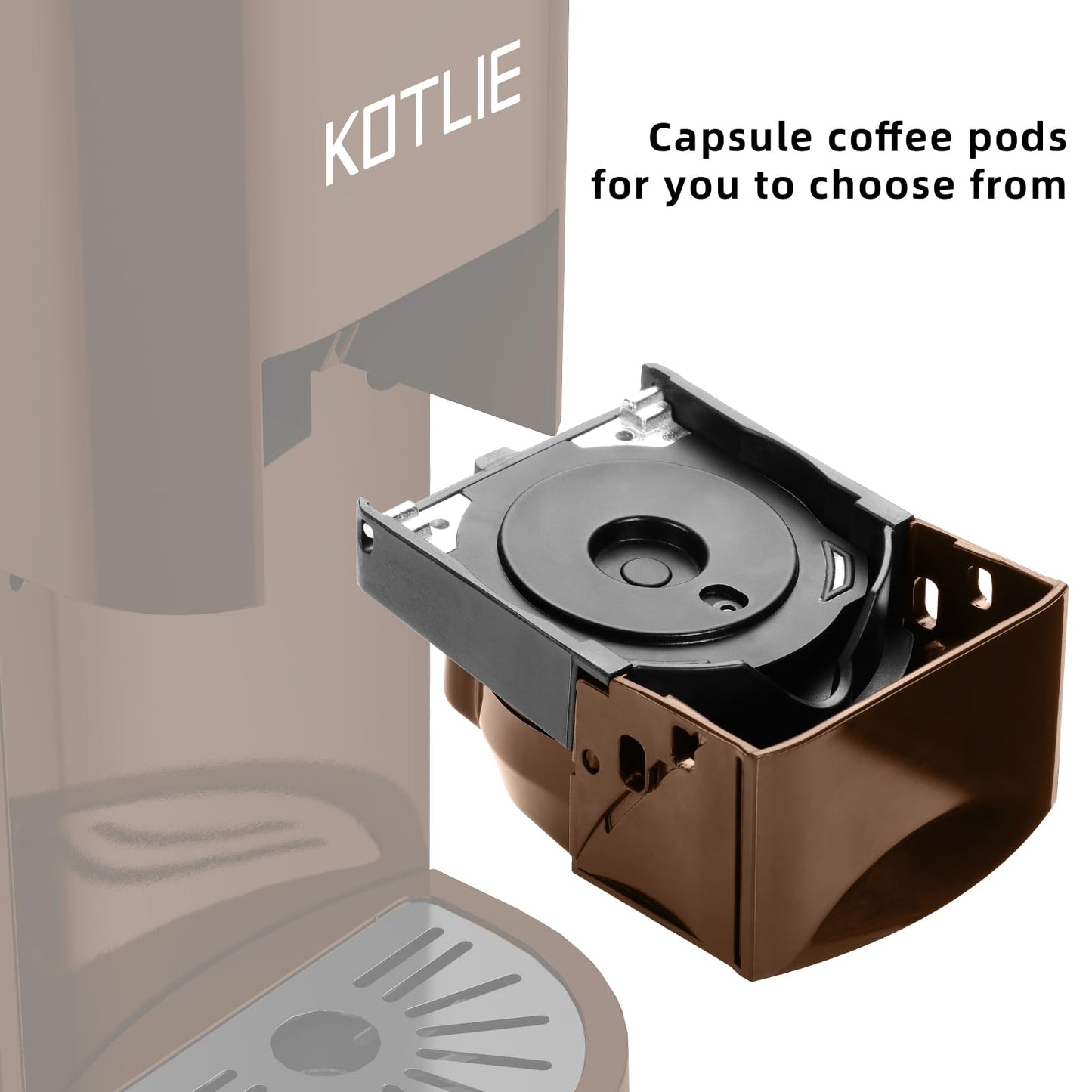 KOTLIE Coffee Pod Multi Capsule Coffee Machine Accessories for nespresso（Black）