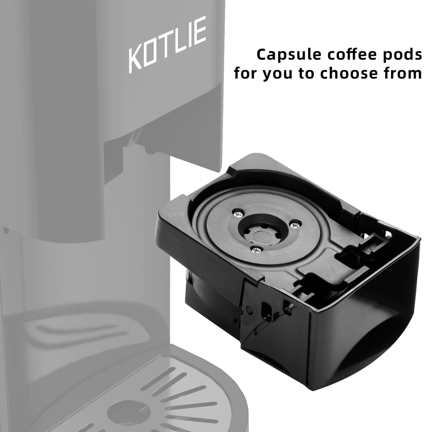 KOTLIE Coffee Pod Multi Capsule Coffee Machine Accessories for nespresso（Black）