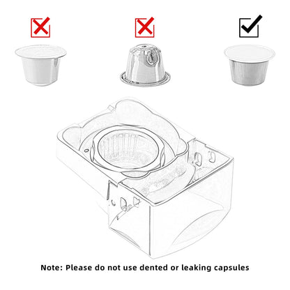 KOTLIE Coffee Pod Multi Capsule Coffee Machine Accessories for nespresso（Black）