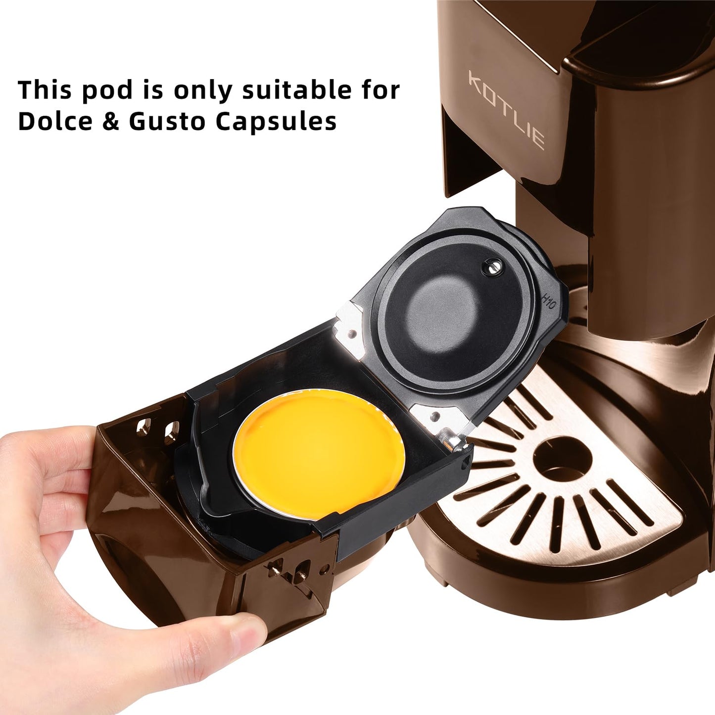 KOTLIE Coffee Pod Multi Capsule Coffee Machine Accessories for nespresso（Black）