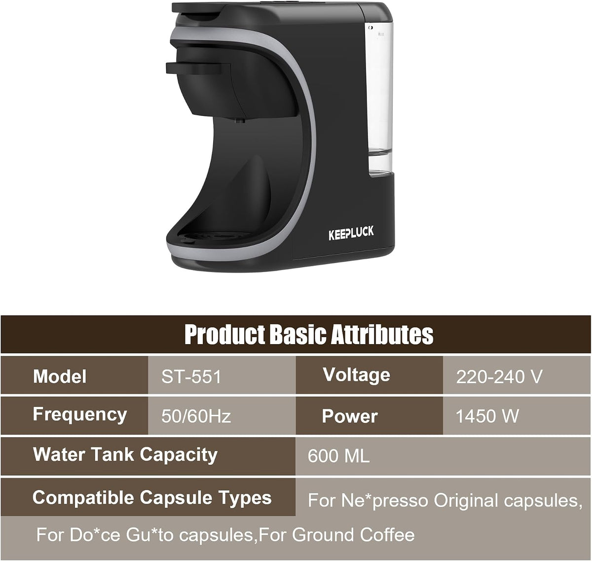 KOTLIE 551 Multi-Capsule Coffee Machine